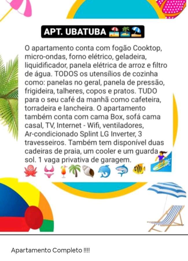 Apartamento Ubatuba - Praia Grande - 200M Da Praia Eksteriør bilde